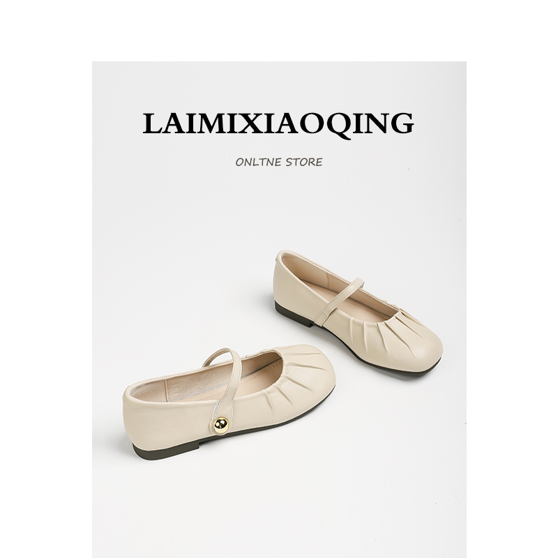 大脚骨加大加宽女鞋不挤脚宽头平底鞋大码41-43女士软底软皮单鞋