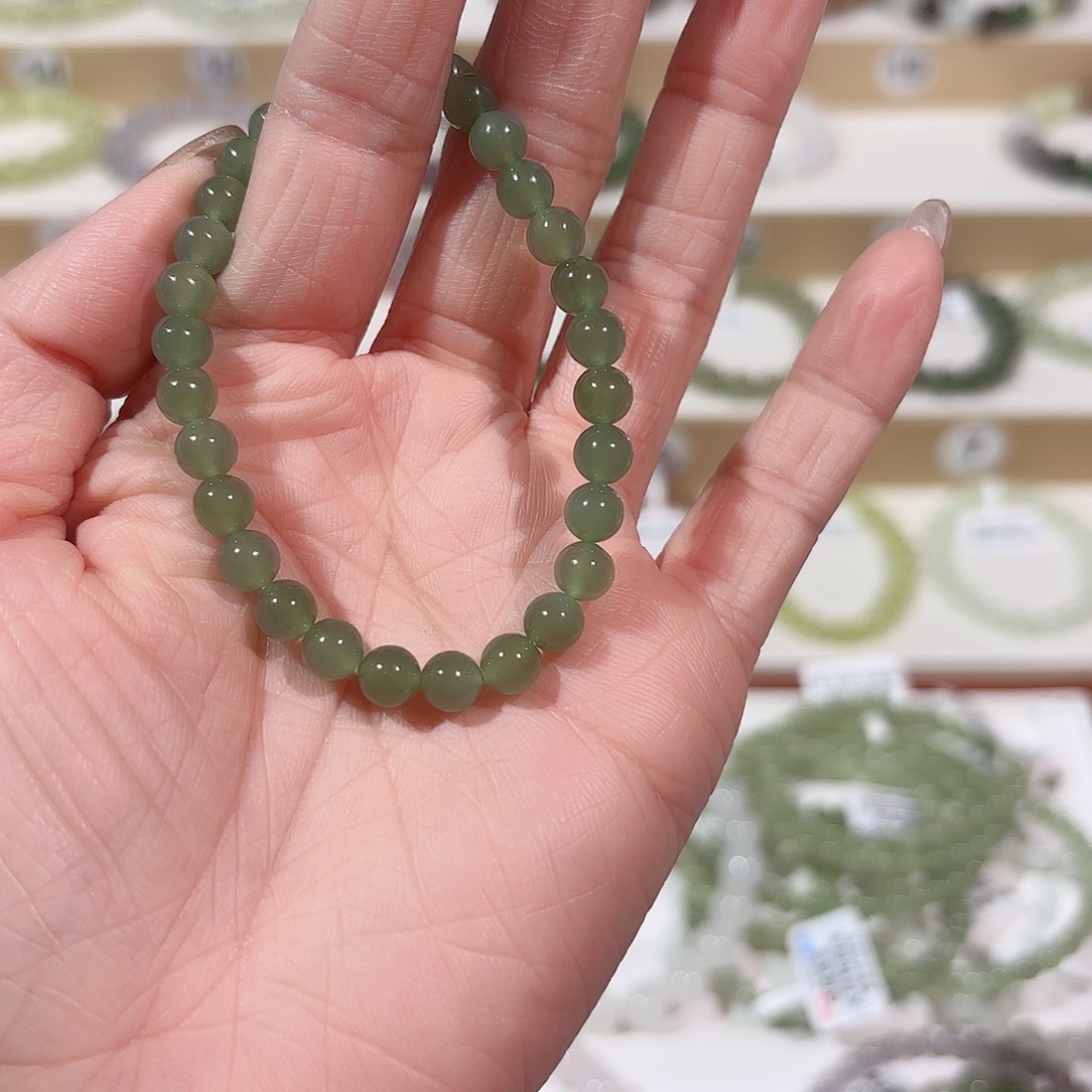 和田玉手链未镶嵌V