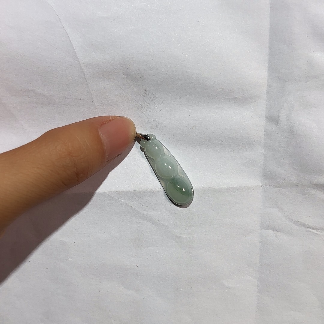 翡翠银S925镶嵌颈饰A货翡翠镶嵌银扣