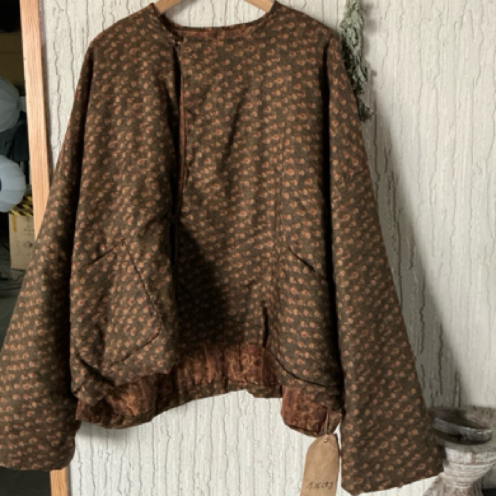 左岸迷香   短外套 Z23FW 8027 丝  中式风外套复古文艺