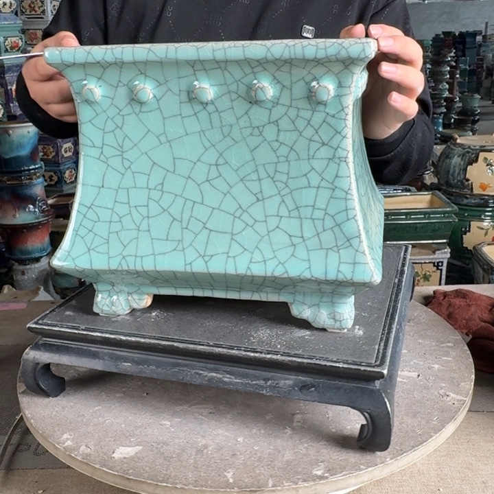 。一风堂石湾花盆 微瑕 内19*19