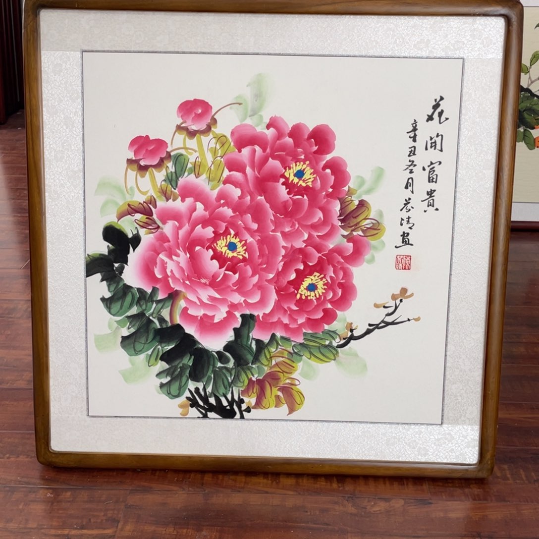 国画带框尺寸63*63厘米
