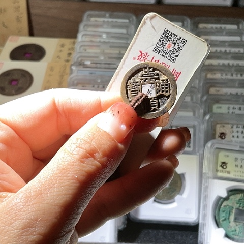 铜崇祯通宝异书传世