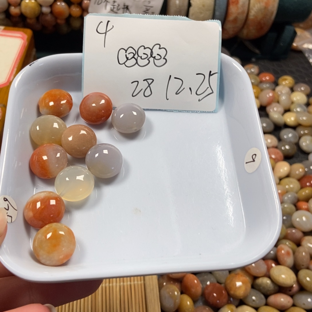 *****硅化珊瑚（珊瑚玉）未镶嵌珠宝半成品4