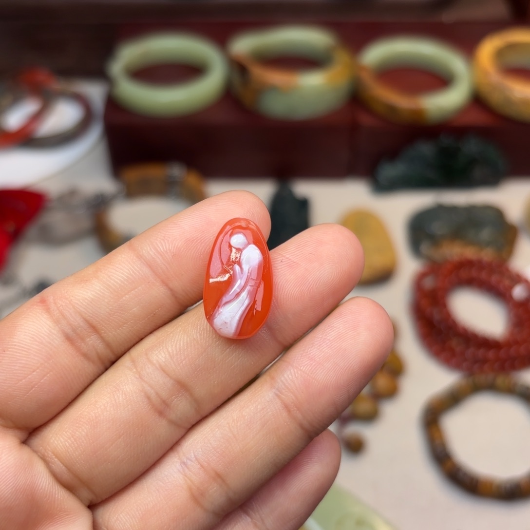 南红玛瑙颈饰未镶嵌德**盛