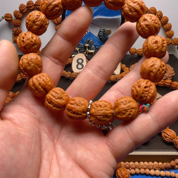 文玩核桃吊坠来*豆文玩核桃