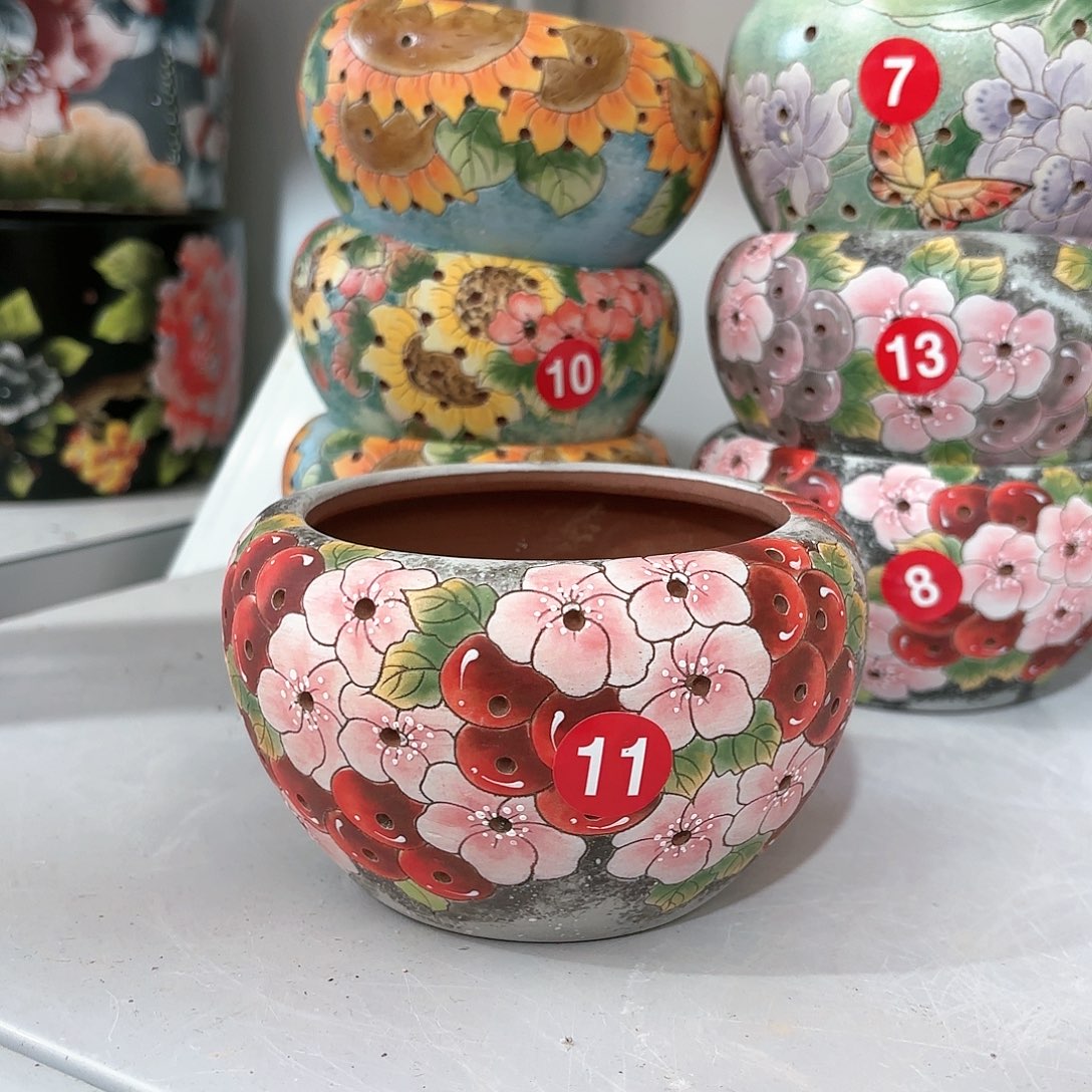 紫砂花盆手工花盆默认微瑕9/7