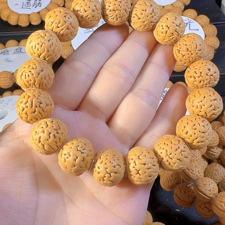 鲲***翔吊坠桃核盘锦奶豆肌肉纹