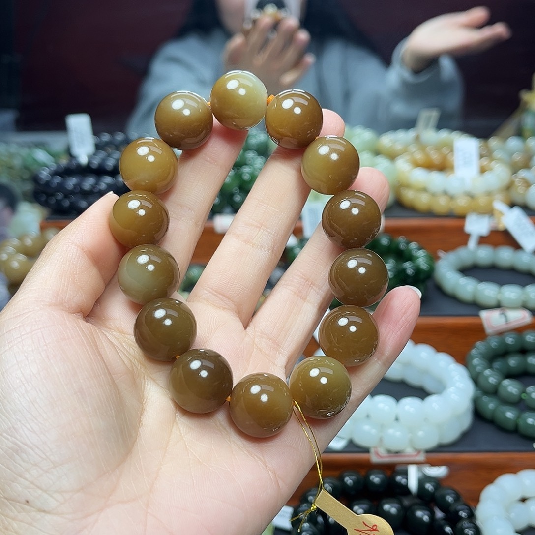和田玉未镶嵌手链