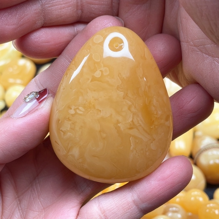 蜜蜡裸石未镶嵌蜜蜡大吊坠