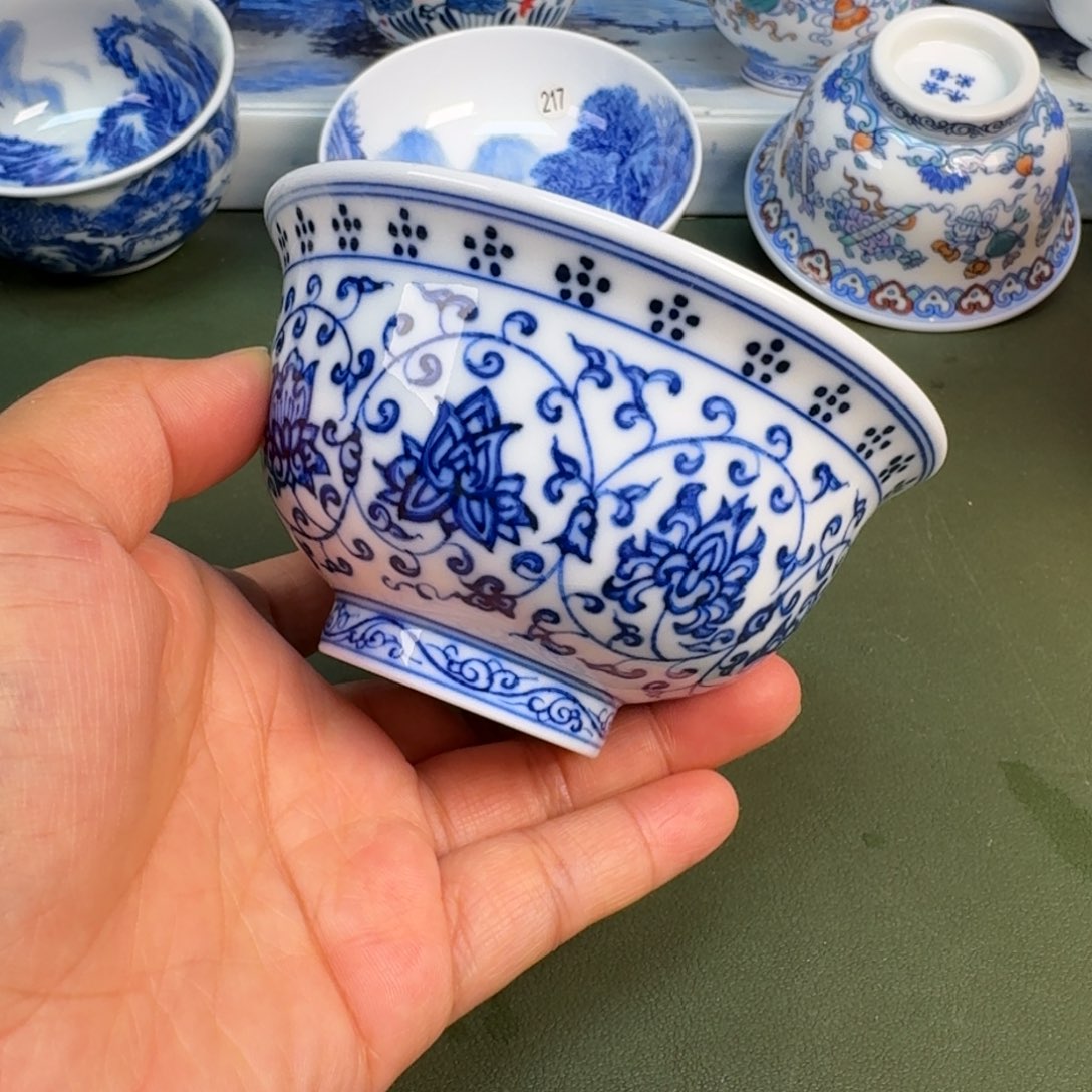 陶景德镇纯手绘茶具圆圆247