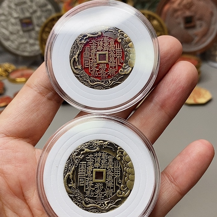 铜现代仿制工艺文创铜币 