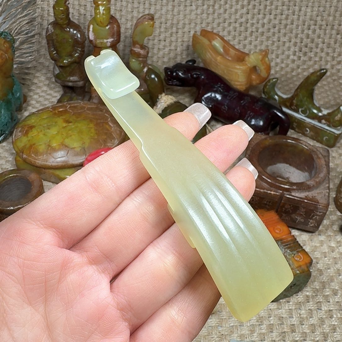 白玉菩提吊坠挂件