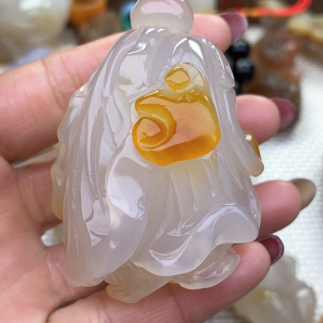 玛瑙/玉髓把件未镶嵌