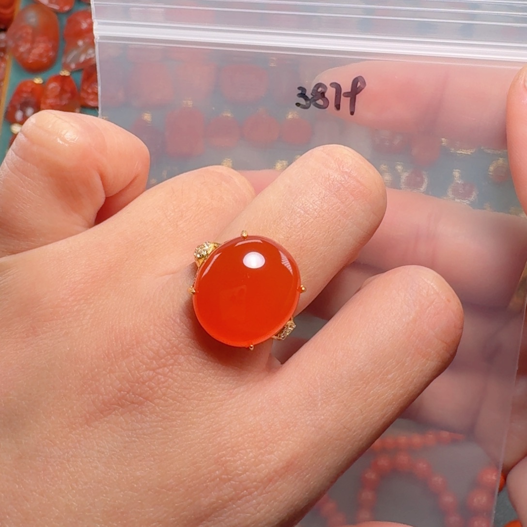 南红玛瑙南红银S925镶嵌