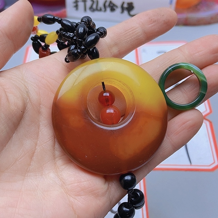【闪购商品】玛瑙/玉髓珠宝半成品未镶嵌浪**河