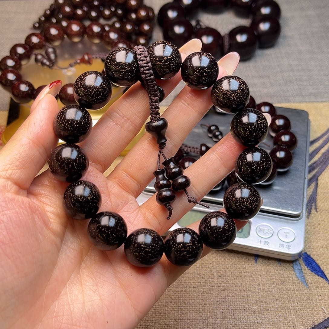 檀香紫檀（小叶紫檀）1.5 15颗爆星