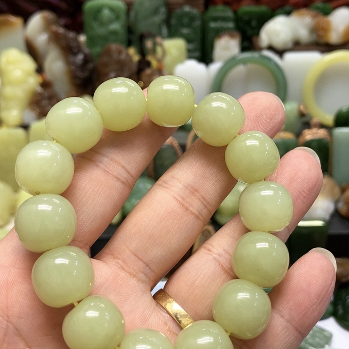 【闪购商品】和田玉手链未镶嵌勤***哥