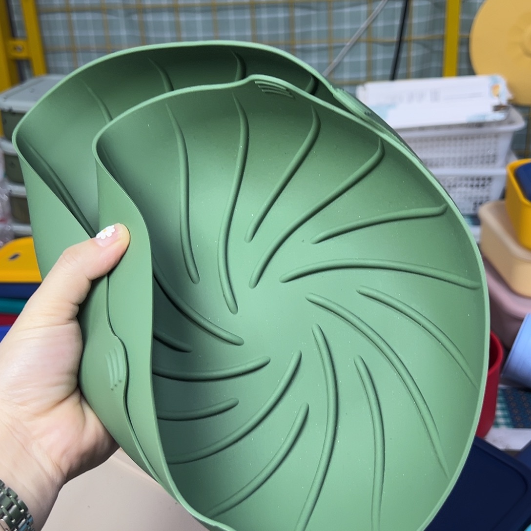 羴***羊2个绿色空气炸锅烤盘