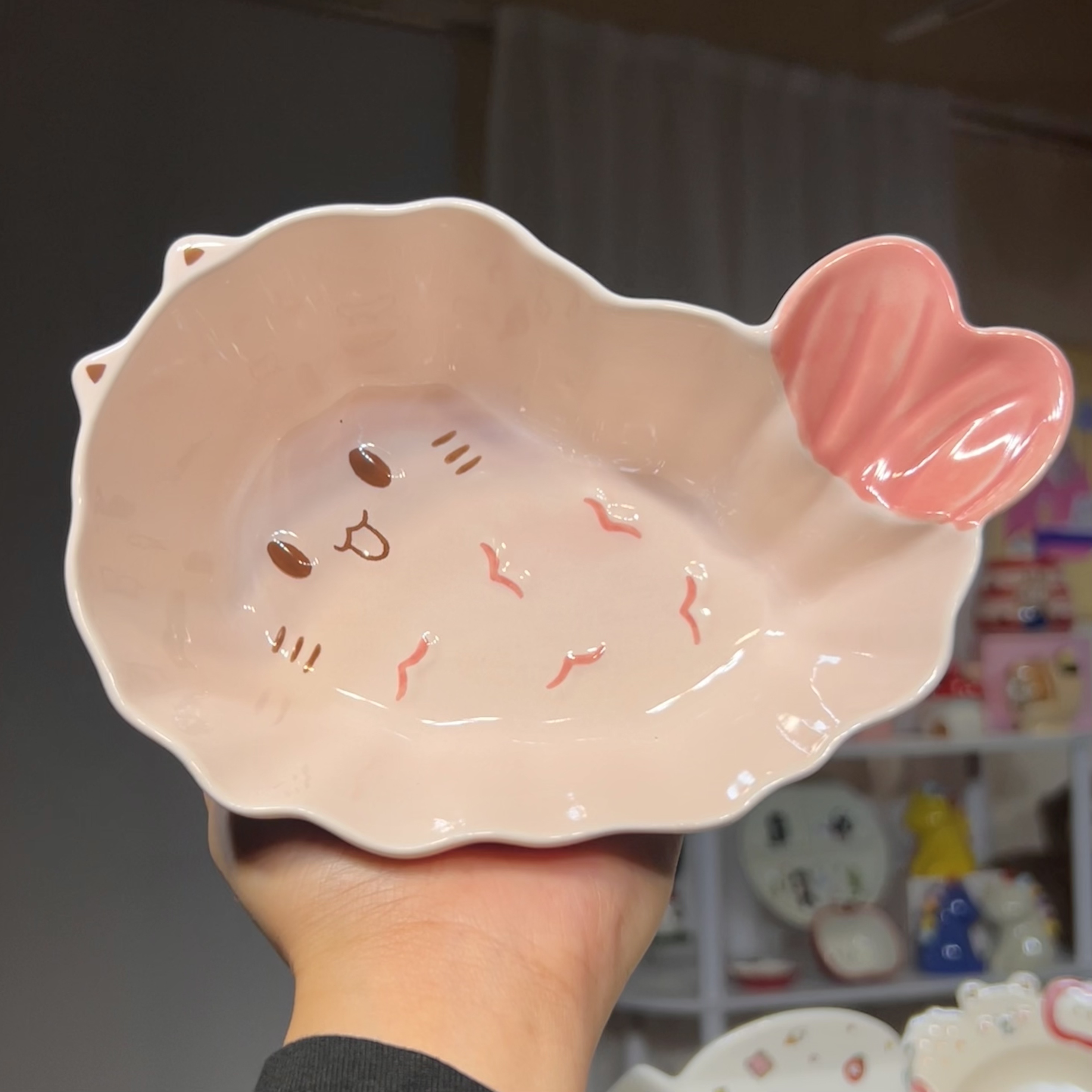 【嘟嘟Good】出口高货 天妇罗KT 7英寸碗 汤碗 家用面碗 炸虾造型碗