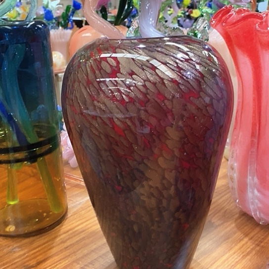 琉璃花瓶高31厘米口径9厘米