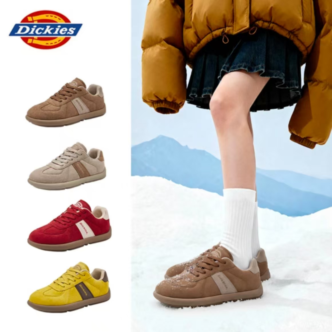 Dickies德训鞋百搭休闲鞋2025秋季新款流光风时尚板鞋防滑耐磨鞋