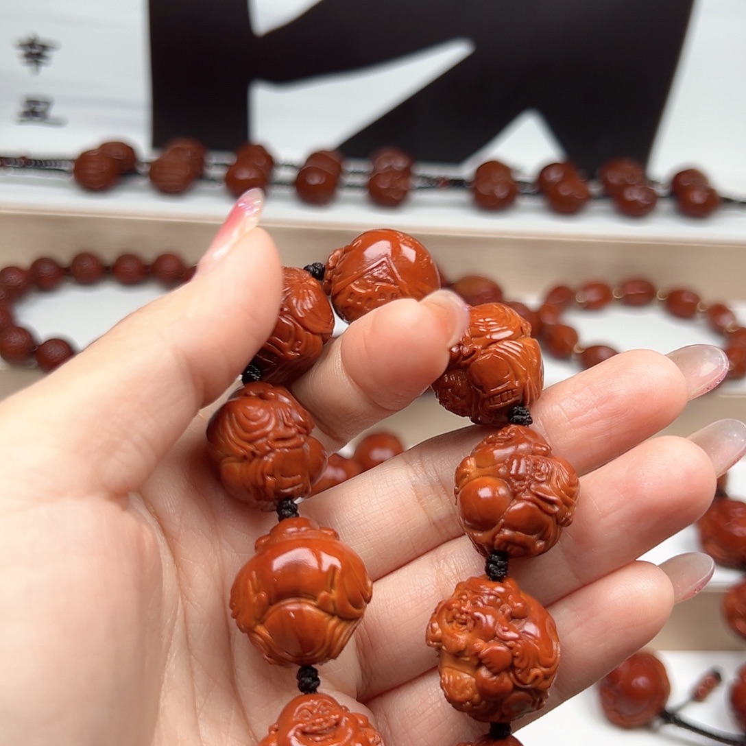 匠***选手串橄榄核财弥手串