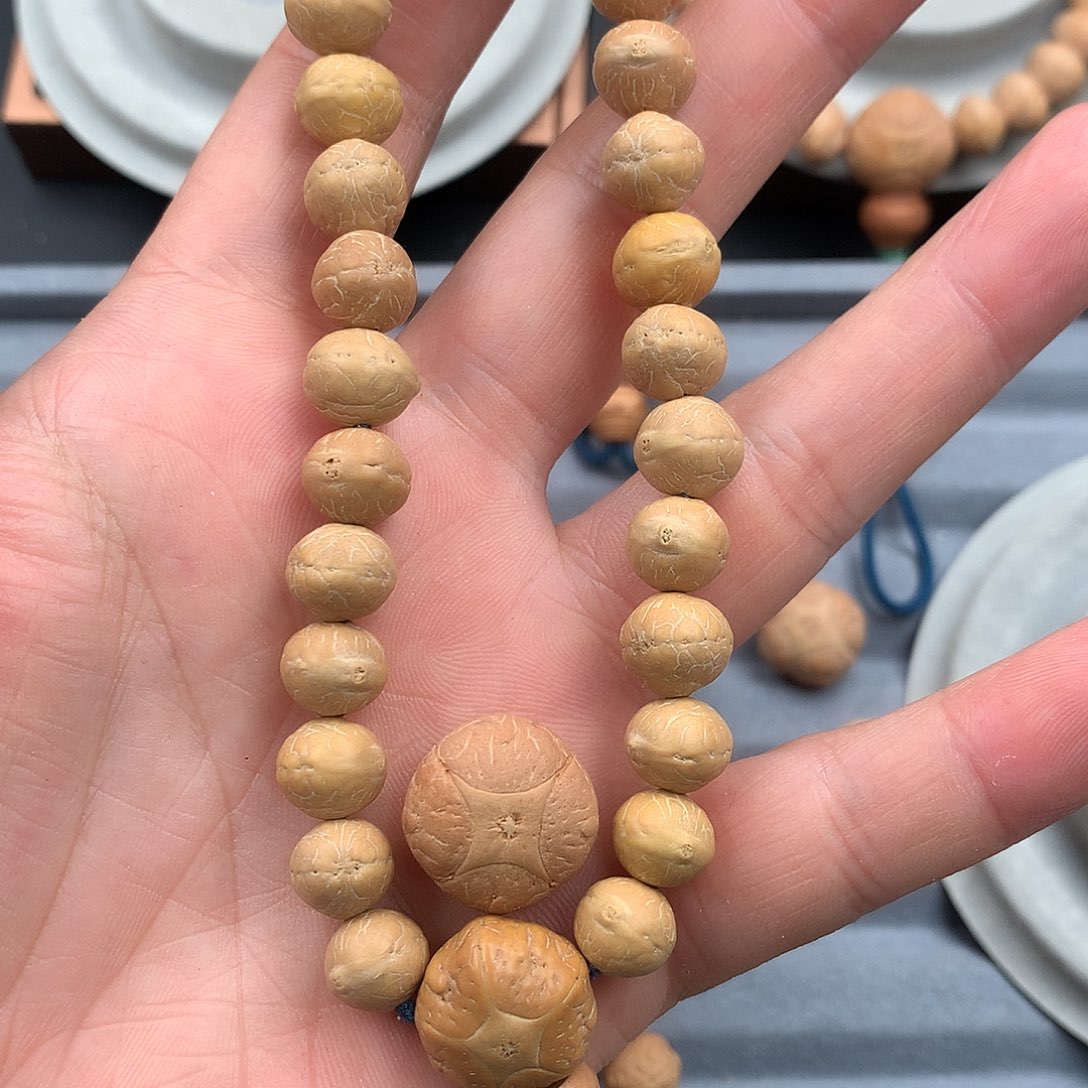 凤眼菩提吊坠無*实心籽手串9-10.3