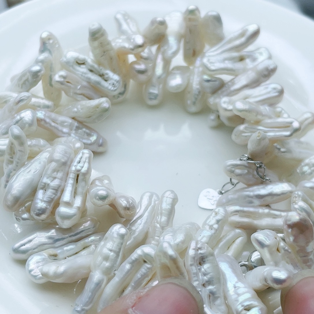 淡水珍珠颈饰钛钢