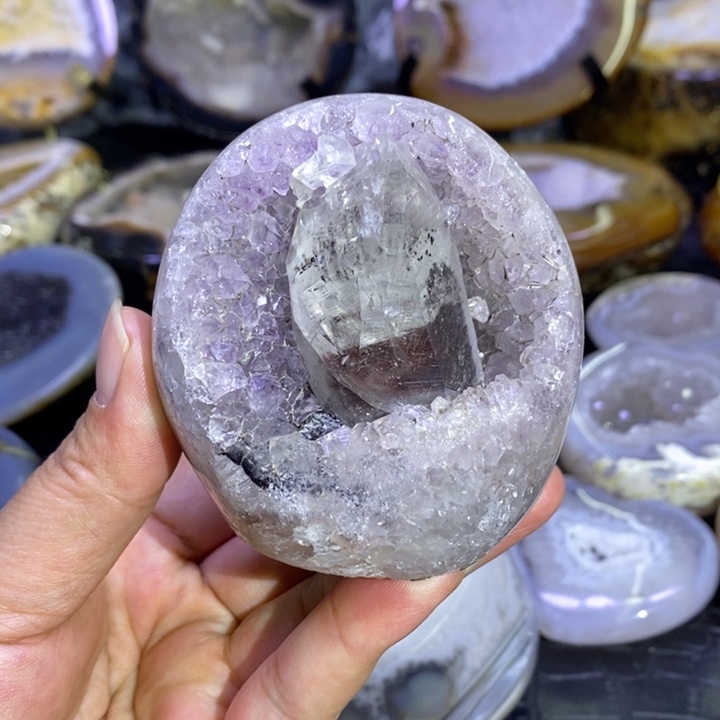 未镶嵌珠宝半成品水晶奇石簇