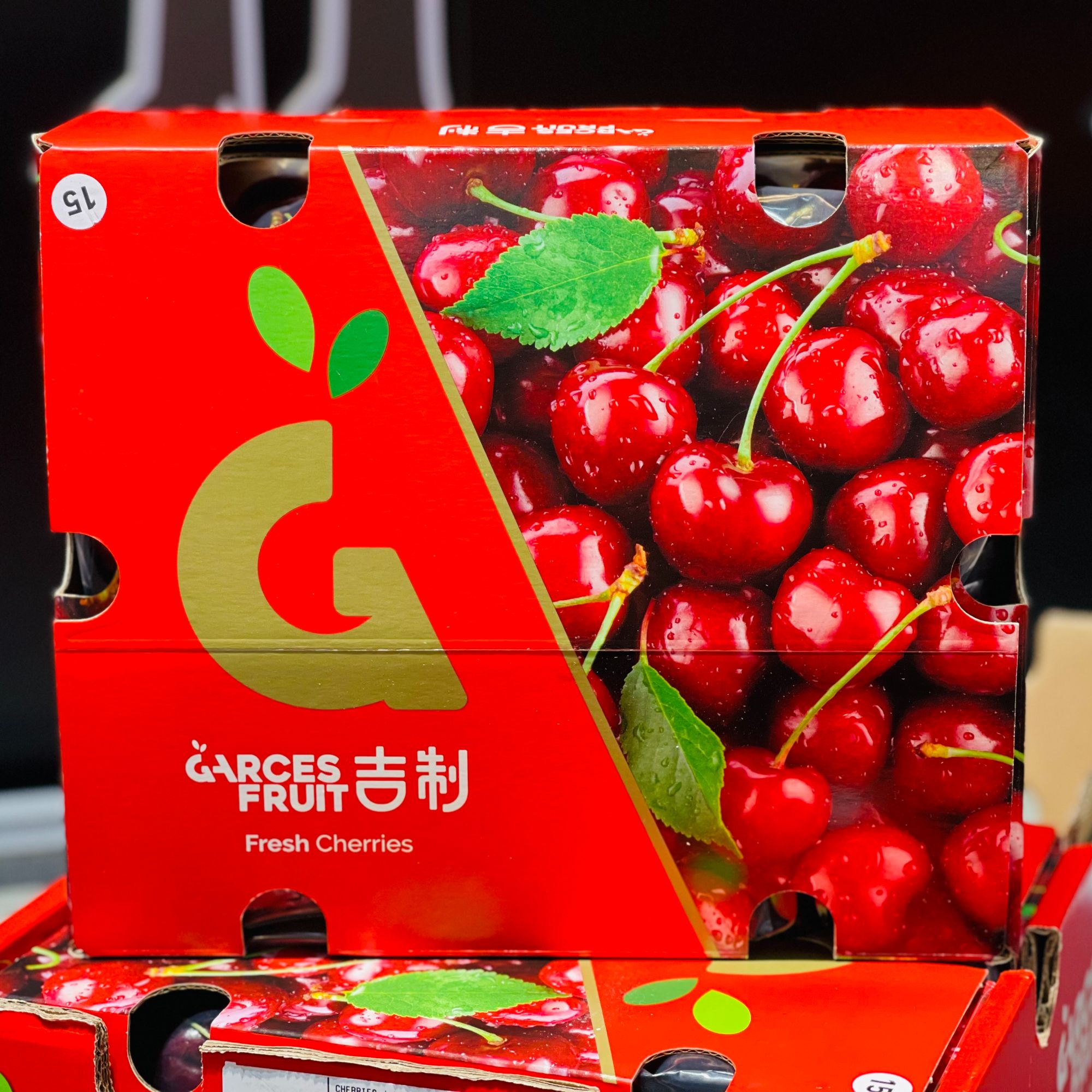 智利海运桑提娜车厘子 2J规格2.5KG，内附果径卡桑提娜智利