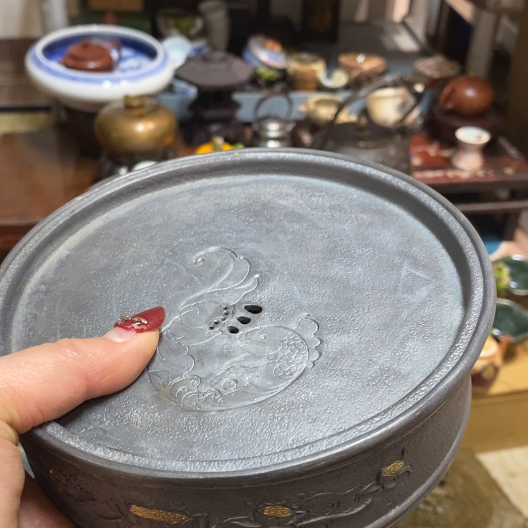 紫砂茶壶稻*人密胺手绘陶瓷