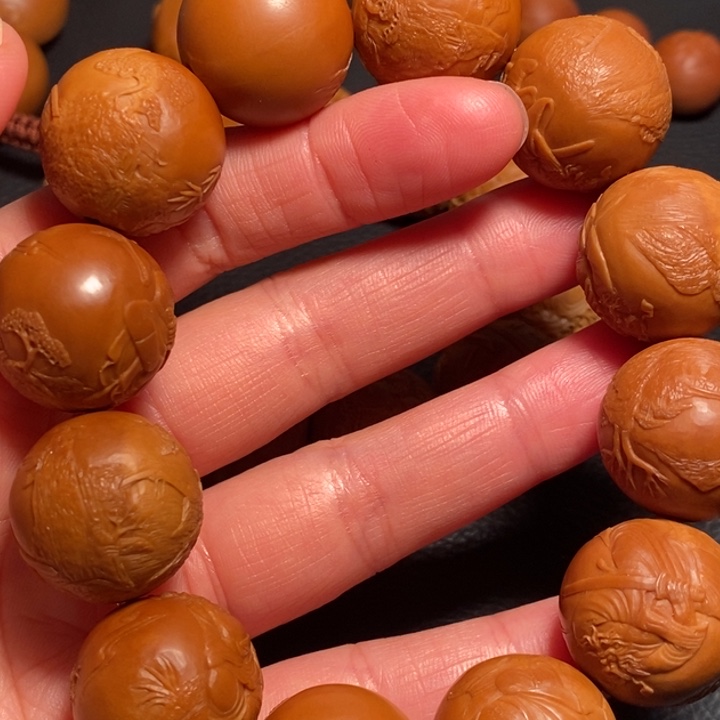 橄榄核手串/手链芊*风景钟馗