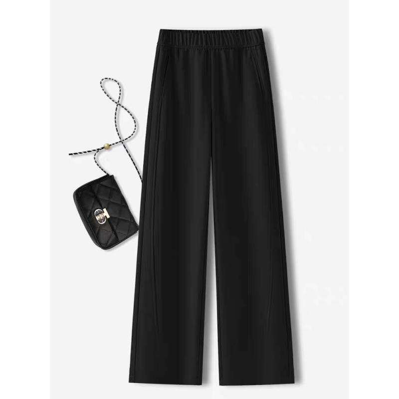 玲姐定制-高级直筒阔腿新款高腰宽松卫裤垂感休闲裤416920