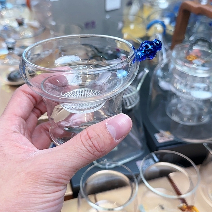 禾器宝蓝金激光茶漏