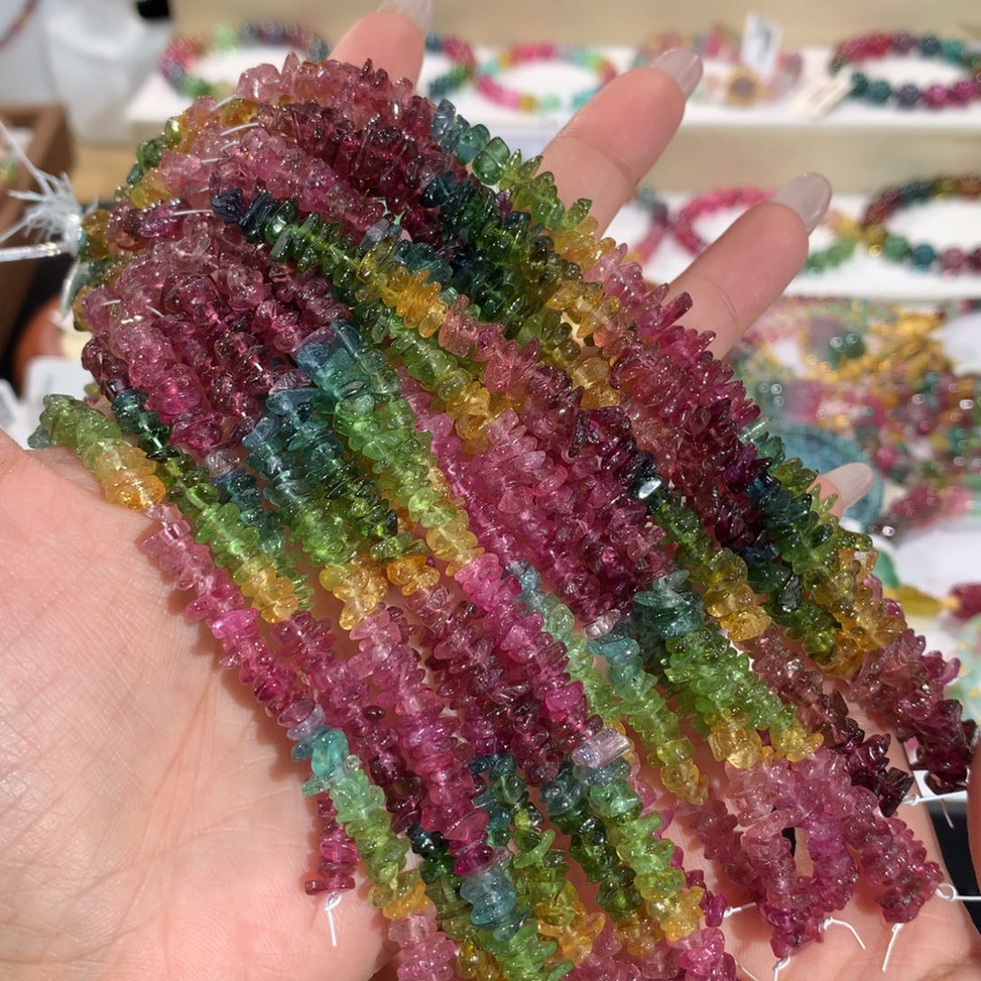 手串手链碧玺未镶嵌多样性发其一，加扣头延长链发