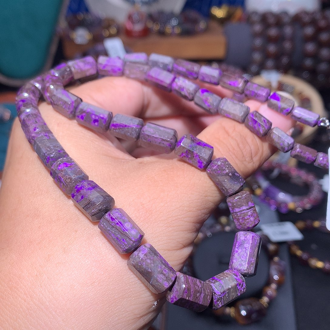 明***哥苏纪石（舒俱来）未镶嵌八棱塔链