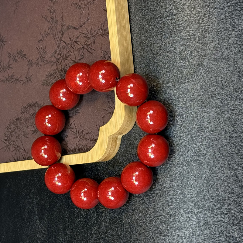 朱朱专属朱砂2.0mm单圈手串（无礼盒）MK053