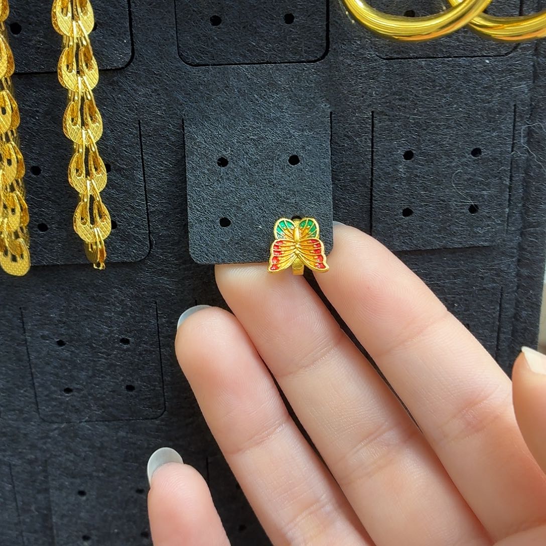 铜合金64-26强保色发2个壹笔壹耳钉