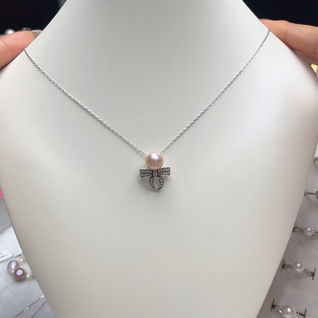 吊坠(赠链)银S925镶嵌淡水珍珠