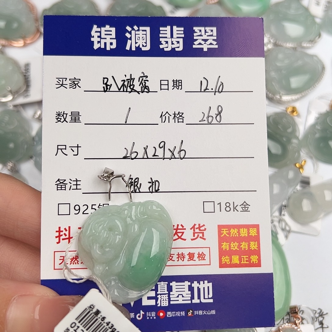 趴****翡翠银S925镶嵌颈饰