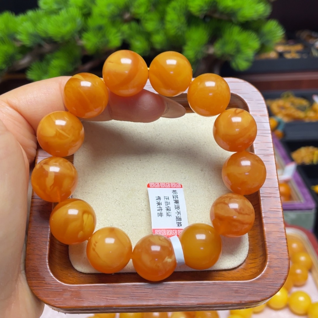 蜜蜡手链未镶嵌手串