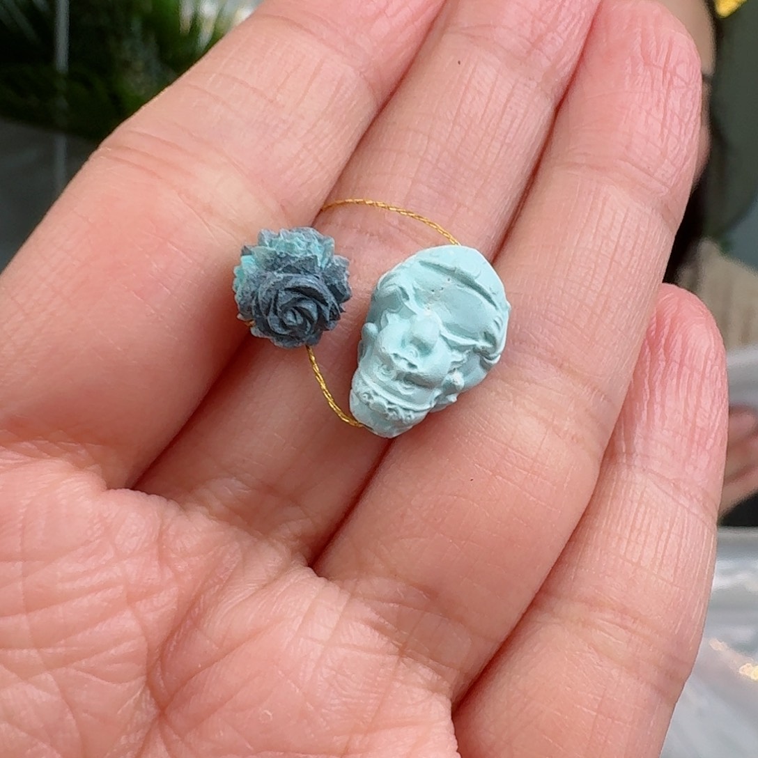 绿松石珠宝奇石未镶嵌