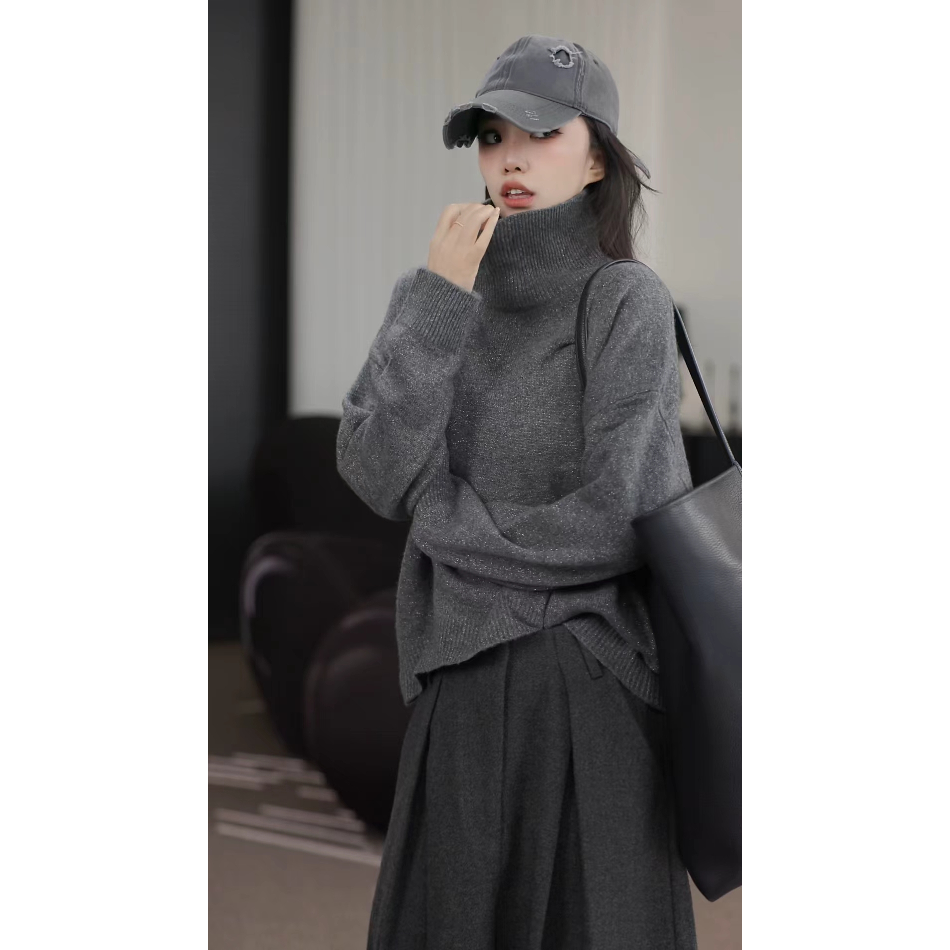 卢尚前短后长闪闪毛衣1917