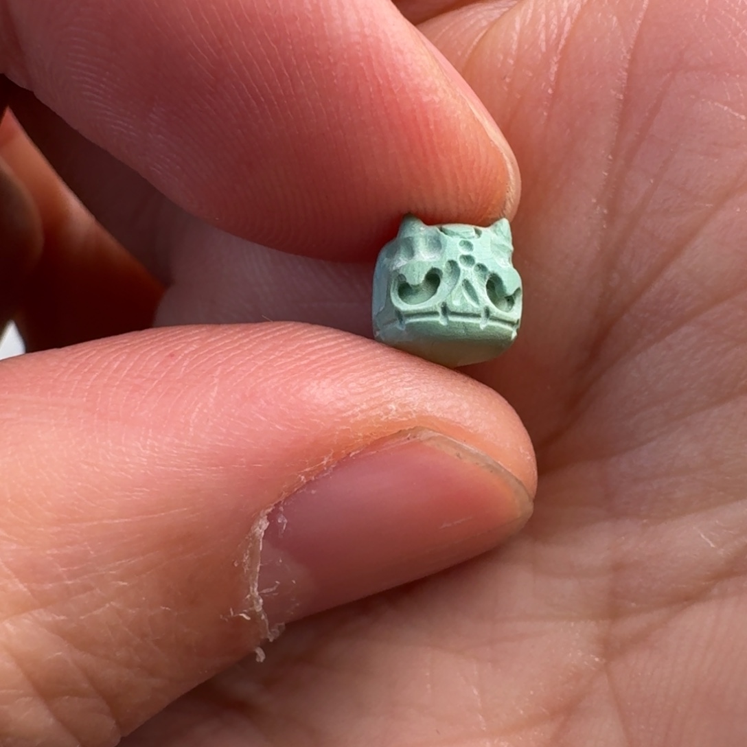 绿松石未镶嵌珠宝奇石6.7mm