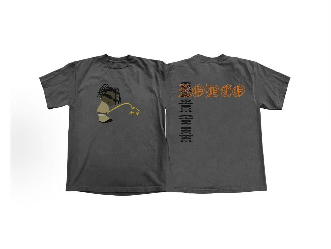 【CM03】Travis Scott FW25 RODEO CPFM TRACK 圆领舒适印花短袖T恤