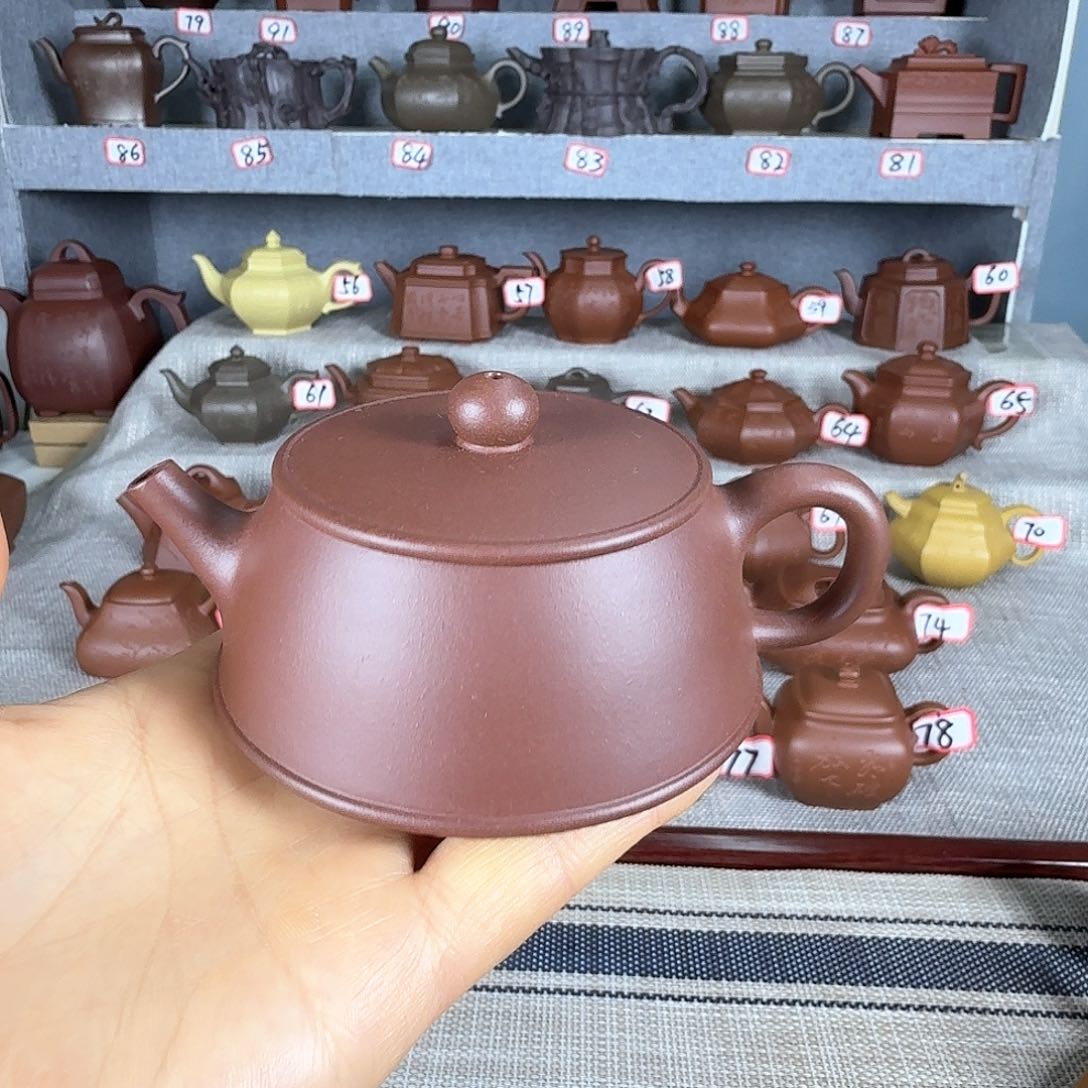 紫泥茶壶半手工制作