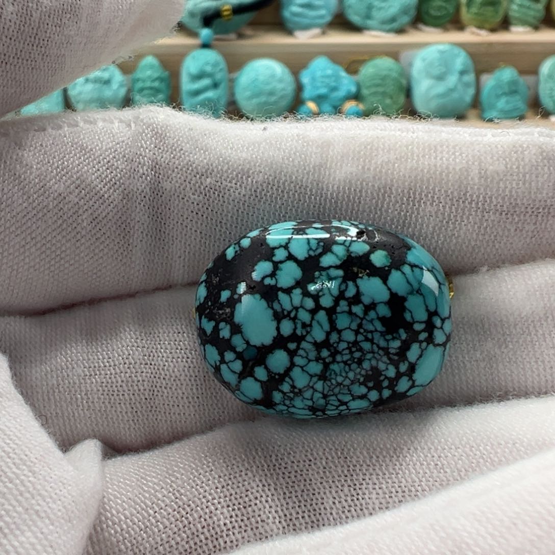 未镶嵌绿松石随形17.4mm