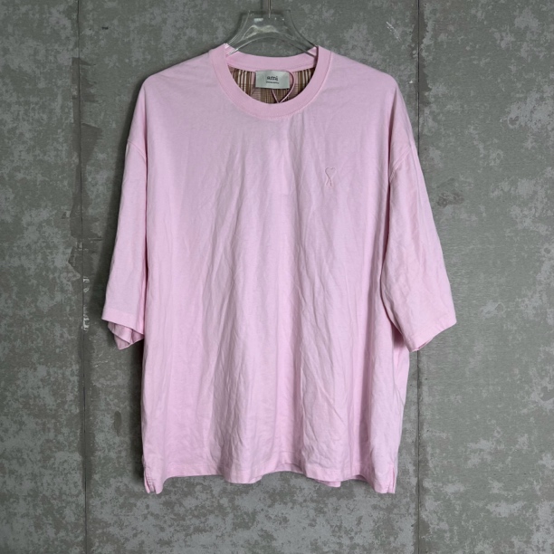 未使用 WE11 DONE /XL*1/ami粉色爱心短袖/10517/JP