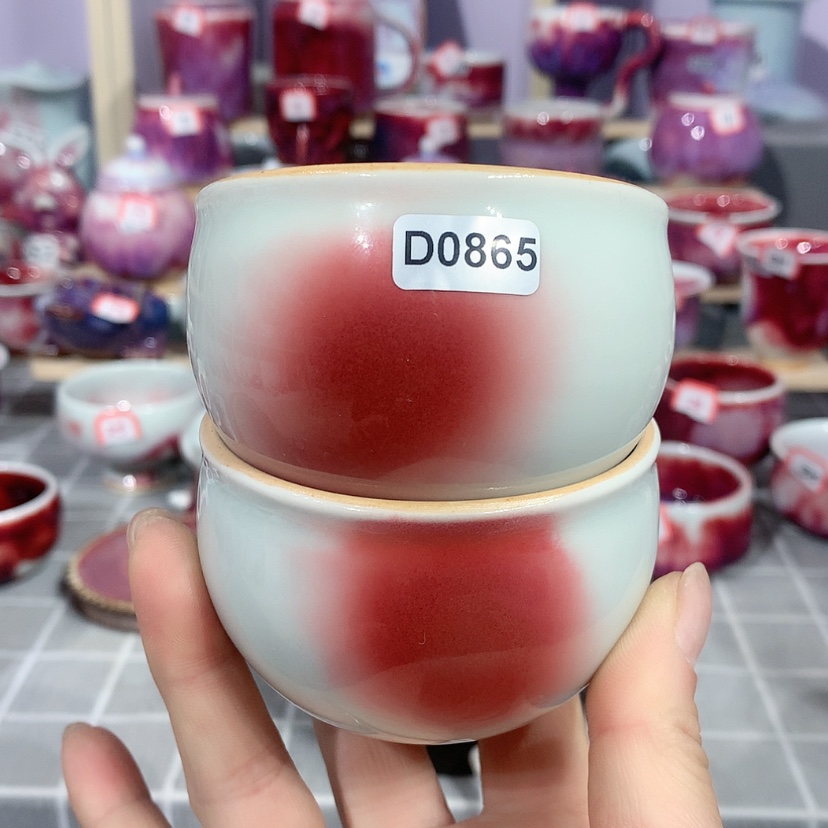 【闪购商品】钧瓷主人杯摆件工艺品